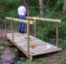 Footbridge at Mosby's Run